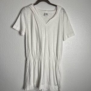 Speedo White Swimsuit Cover Up with Hood Medium